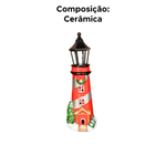 Enfeite Natalino Farol Casa Listrada Decoração De Natal Natalina