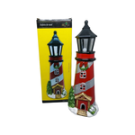 Enfeite Natalino Farol Casa Listrada Decoração De Natal Natalina