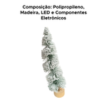 Mini Arvore Pinheiro Nevada Enfeite De Natal Ávore Decorativa 30cm