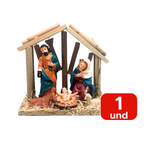 Presepio Buyine Casa Decoração De Natal De Maderia 20cm Enfeite Decorativo