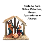 Presepio Buyine Casa Decoração De Natal De Maderia 20cm Enfeite Decorativo