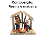 Presepio Buyine Casa Decoração De Natal De Maderia 20cm Enfeite Decorativo