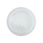 Sousplat Transparente Mesa Posta Decoração De Natal Enfeite Decorativo 33cm