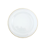 Sousplat Transparente Mesa Posta Decoração De Natal Enfeite Decorativo 33cm