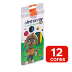 LAPIS DE COR SEXTAVADO 12 CORES