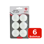 KIT BOLINHA DE PING PONG 6 UM