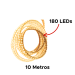Luzes De Corda Led 10m Mangueira À Prova D'água 180 Leds Decoração De Natal Pisca Pisca