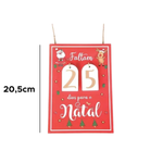 Enfeite De Placa De Madeira Com Contagem Regressiva De Natal Decoração Natalina