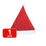 Gorro De Papai Noel De Feltro Vermelho Touca Elegância De Natal
