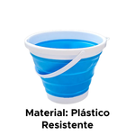 Balde Dobrável 5 Litros Retrátil De Plástico Multiuso Para Quintal Banheiro Cozinha
