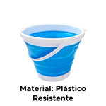 Balde Dobrável 10 Litros Retrátil De Plástico Multiuso Para Quintal Banheiro Cozinha