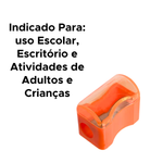 Apontador Com Deposito Bau Material Escolar Cestinha Escolar Infantil Adulto