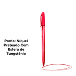 Caneta Esferográfica Colorida 0.7 Kilometrica Paper Mate Material Escolar