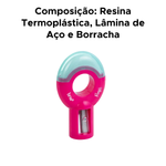 Apontador + Borracha Escolar Rings Infantil Para os Dedos