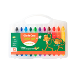 Giz De Cera Color Gel Retratil Estojo 12 Cores Aquarelavel