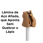 Apontador Capivara Plástico Material Para Escola Faculdade Escritorio Para Meninos E Meninas