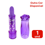 Borracha Escolar Formato Batom De Flor Com Tampa Para Meninas