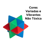 Borracha Estrela 3d Divertida 12 Unidades Colorida Material Escola Faculdade Para Meninos E Meninas