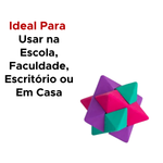 Borracha Estrela 3d Divertida 12 Unidades Colorida Material Escola Faculdade Para Meninos E Meninas