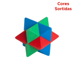 Borracha Estrela 3d Divertida 12 Unidades Colorida Material Escola Faculdade Para Meninos E Meninas