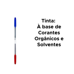 Caneta 0,7mm Two Go Ponta Dupla Material Para Escola Faculdade