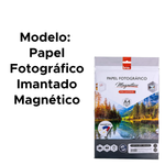 Papel Fotográfico Imantado A4 Glossy Brilho Magnético 690gr 5 Folhas Resistente À Água