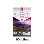 Papel Sublimático A4 Resma Com 50 Folhas Para Impressão 100gr Secagem Instanânea