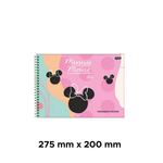 Caderno de Desenho Cartografia 80Fls Minnie Arts