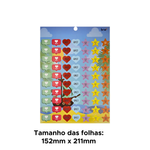 Adesivos Para Professores 9 Folhas Cartelas 490 Adesivos
