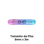 Corretivo Em Fita Colorida Ponta Dupla 5mm x 3m Material Escolar