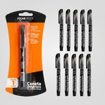 Kit 10 Caneta Que Testa Dinheiro Nota Falsa Atacado - Preto