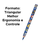 Lápis De Cor Jumbo Patrulha Canina Triangular Com 12 Cores Para Lembrancinhas De Aniversário Revenda