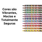Lápis De Cor Jumbo Patrulha Canina Triangular Com 12 Cores Para Lembrancinhas De Aniversário Revenda