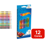 Lápis De Cor Hot Wheels 12 Cores Sextavado Para Lembrancinhas De Aniversário Revenda Em Atacado