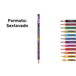 Lápis De Cor Hot Wheels 12 Cores Sextavado Para Lembrancinhas De Aniversário Revenda Em Atacado