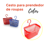 CESTO PARA PRENDEDOR DE ROUPAS SORTIDO