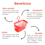 CESTO PARA PRENDEDOR DE ROUPAS SORTIDO