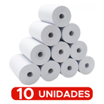 Kit Com 10 Bobinas Térmicas 80 mm × 40 m para Cupom Fiscal Epson Bematech Elgin Daruma