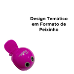 Apontador Com Depósito Peixe Fofo Material Escolar Divertido Para Criança