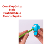 Apontador Com Depósito Peixe Fofo Material Escolar Divertido Para Criança