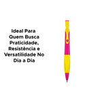 Lapiseira 2.0mm Pop Line Com Apontador Plástica Material Escolar Faculdade Para Criança Adulto