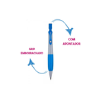 Lapiseira 2.0mm Pop Line Com Apontador Plástica Material Escolar Faculdade Para Criança Adulto
