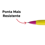 Lapiseira 2.0mm Pop Line Com Apontador Plástica Material Escolar Faculdade Para Criança Adulto