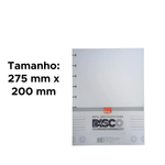 Refil Sem Pauta Com 40 Folhas Caderno De Disco Sistema Inteligente Cadernos Branco Liso 275mm x 200mm