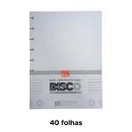 Refil Sem Pauta Com 40 Folhas Caderno De Disco Sistema Inteligente Cadernos Branco Liso 275mm x 200mm