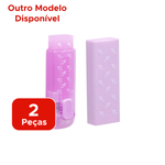 Kit Borracha + Refil Sweet Fruit Com Cheirinho De Fruta Material Escolar