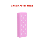 Kit Borracha + Refil Sweet Fruit Com Cheirinho De Fruta Material Escolar