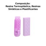 Kit Borracha + Refil Sweet Fruit Com Cheirinho De Fruta Material Escolar
