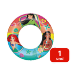 Boia Redonda Infantil para Piscina Praia Inflavel Princesas Disney