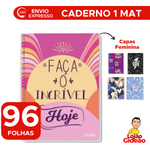 Caderno Universitário 1 Matéria Espiral Capa Dura 96 Fls Ual